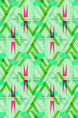 不规则几何印花华亿平台图片