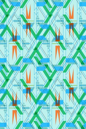 不规则几何印花华亿平台图片