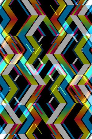 不规则几何印花华亿平台图片