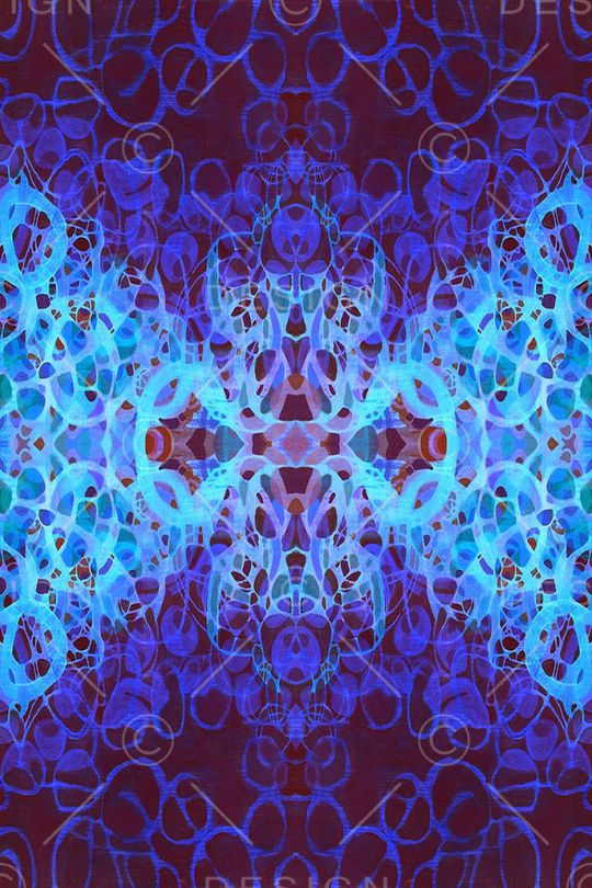 水彩植物印花华亿平台图片