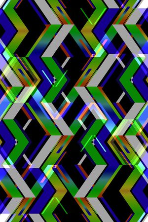 不规则几何印花华亿平台图片