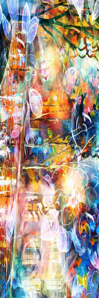 抽象彩图印花华亿平台图片