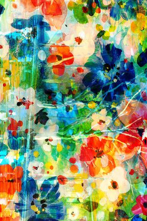 抽象彩图印花华亿平台图片