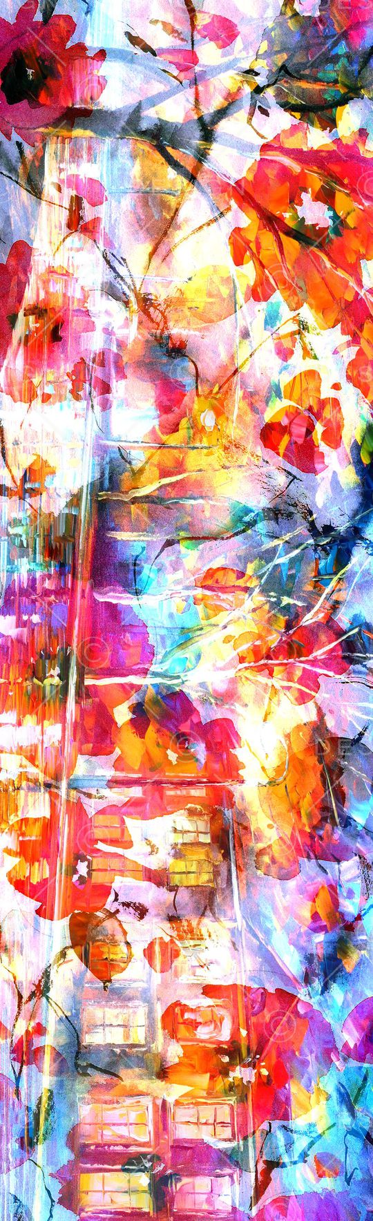 抽象彩图印花华亿平台图片