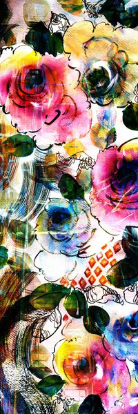 抽象彩图印花华亿平台图片