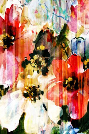 抽象彩图印花华亿平台图片