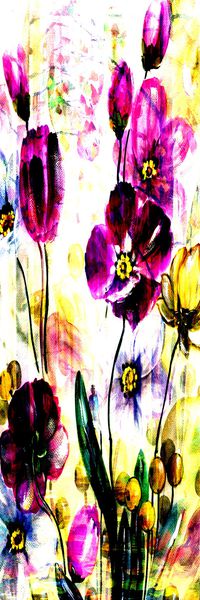 抽象彩图印花华亿平台图片