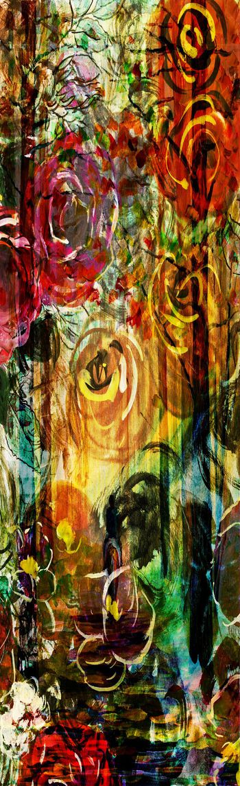 抽象彩图印花华亿平台图片