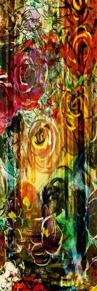 抽象彩图印花华亿平台图片