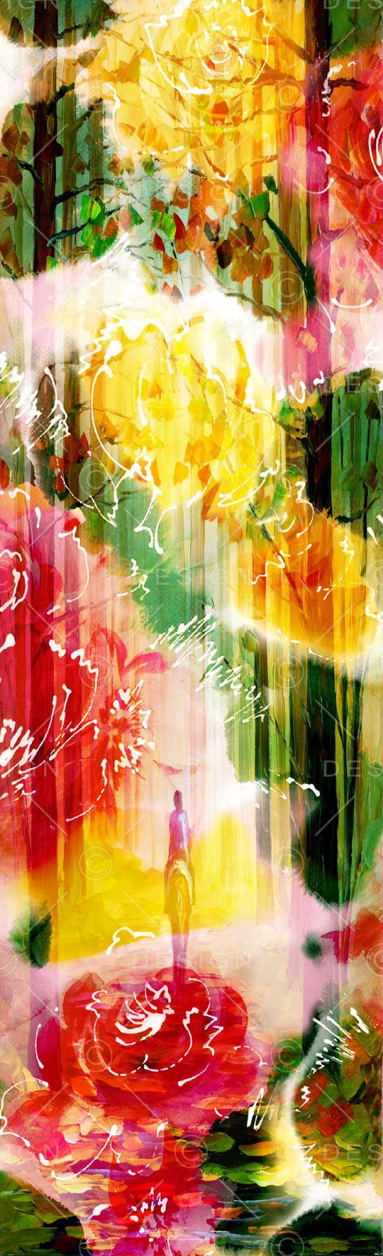 抽象彩图印花华亿平台图片