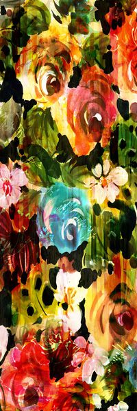 抽象彩图印花华亿平台图片