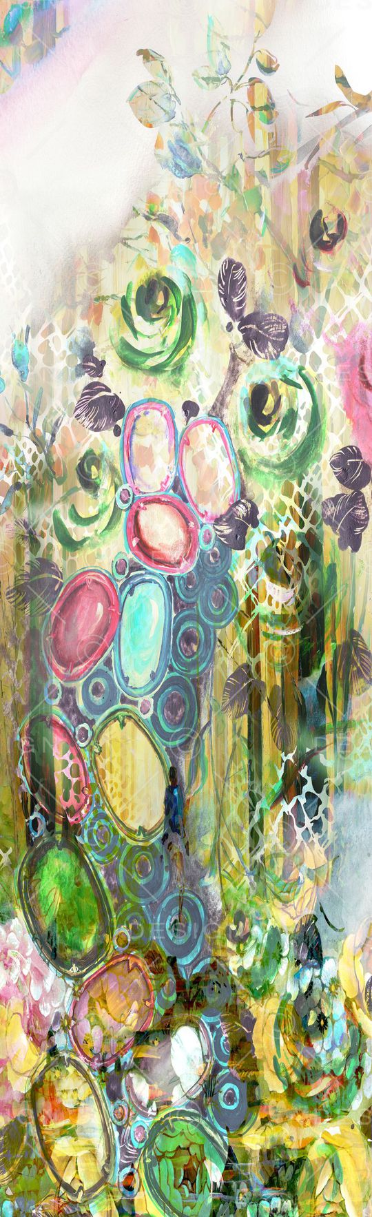 抽象彩图印花华亿平台图片