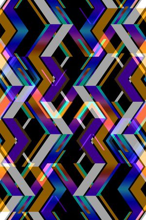 不规则几何印花华亿平台图片