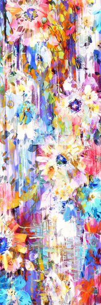 抽象彩图印花华亿平台图片