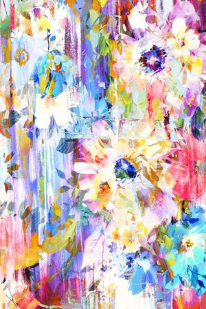 抽象彩图印花华亿平台图片