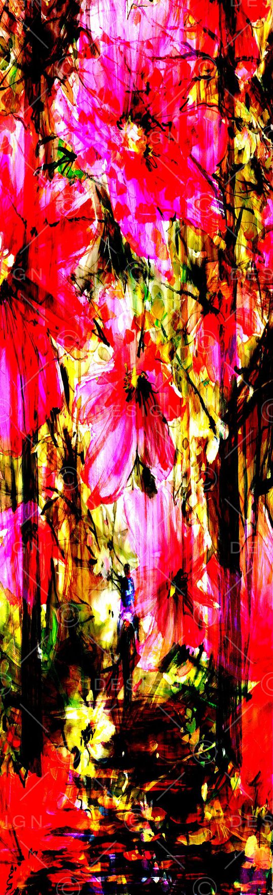 抽象彩图印花华亿平台图片