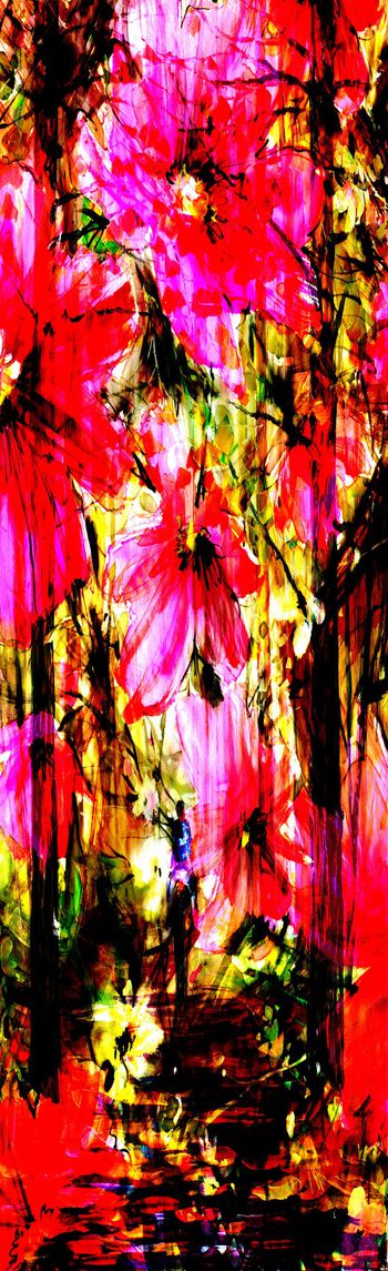 抽象彩图印花华亿平台图片