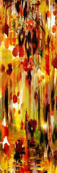 抽象彩图印花华亿平台图片