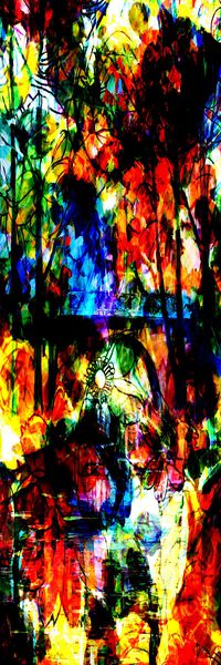 长巾花卉印花华亿平台图片