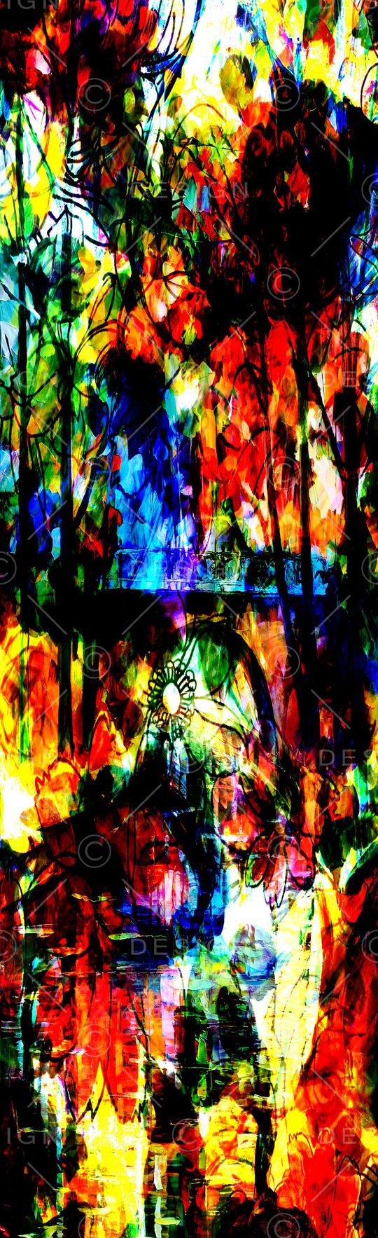 长巾花卉印花华亿平台图片