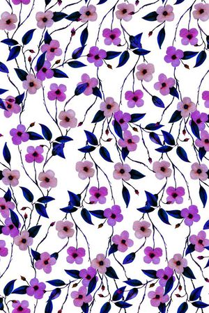 小碎花印花华亿平台图片