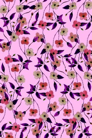 小碎花印花华亿平台图片