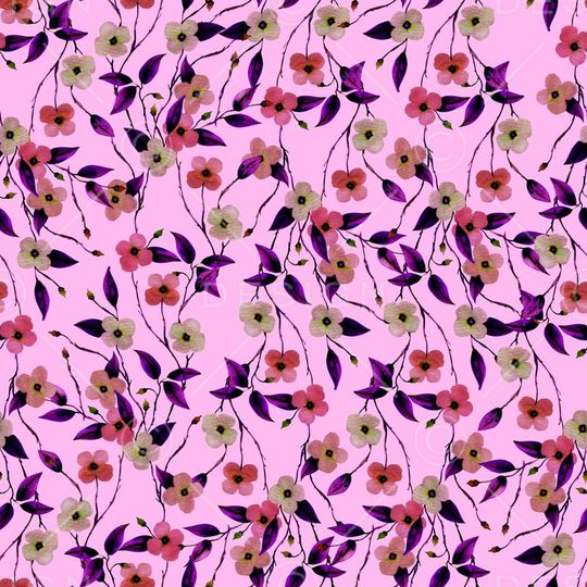 小碎花印花华亿平台图片