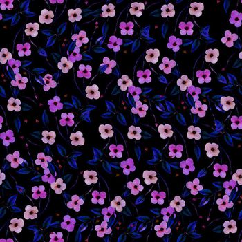 635610-花藤紫色小花卉黑