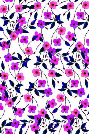 小碎花印花华亿平台图片