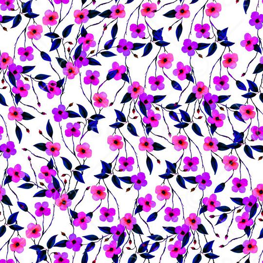 小碎花印花华亿平台图片