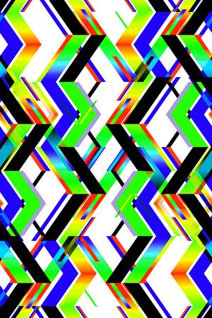 不规则几何印花华亿平台图片