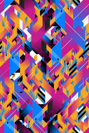 几何印花华亿平台图片