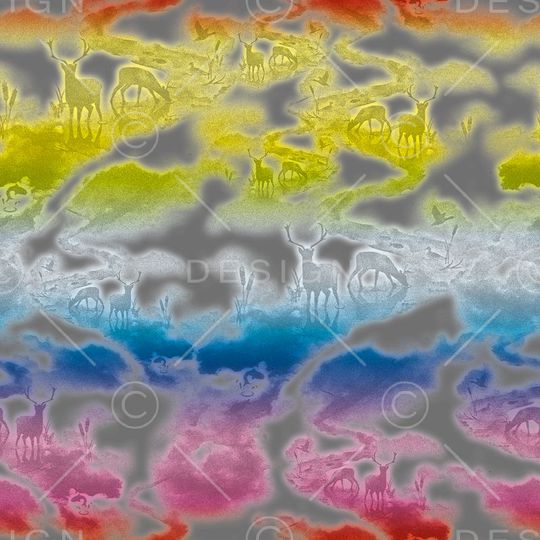 抽象水彩印花华亿平台图片