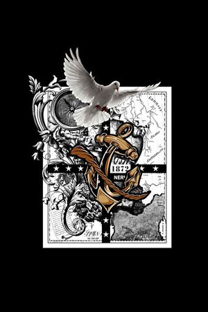 航海风潮印花华亿平台图片