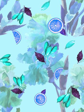 花卉印花华亿平台图片