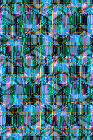 蓝色格子印花华亿平台图片