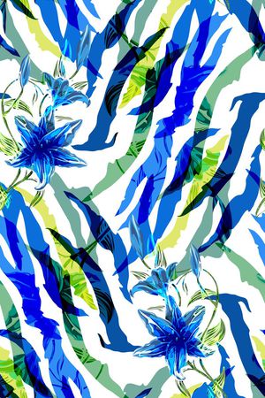 手绘绘画笔触印花华亿平台图片