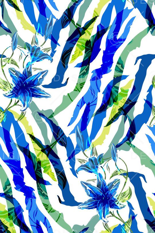 手绘绘画笔触印花华亿平台图片