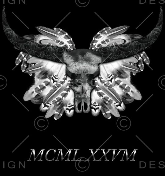 牛头骨印花华亿平台图片