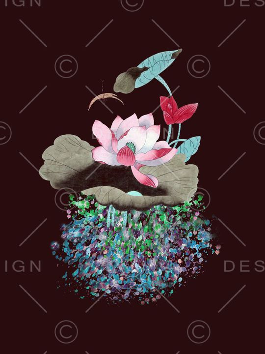 泼墨印花华亿平台图片