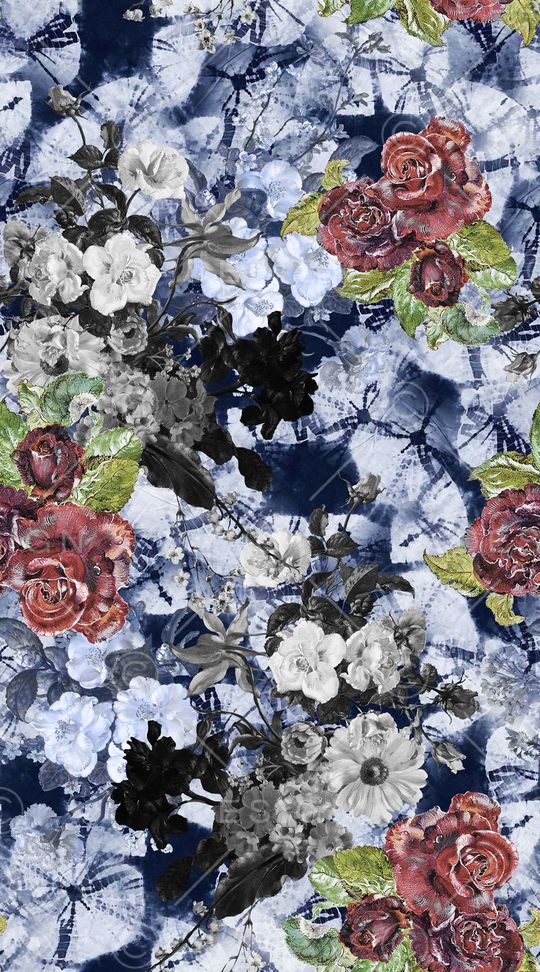 扎染印花华亿平台图片