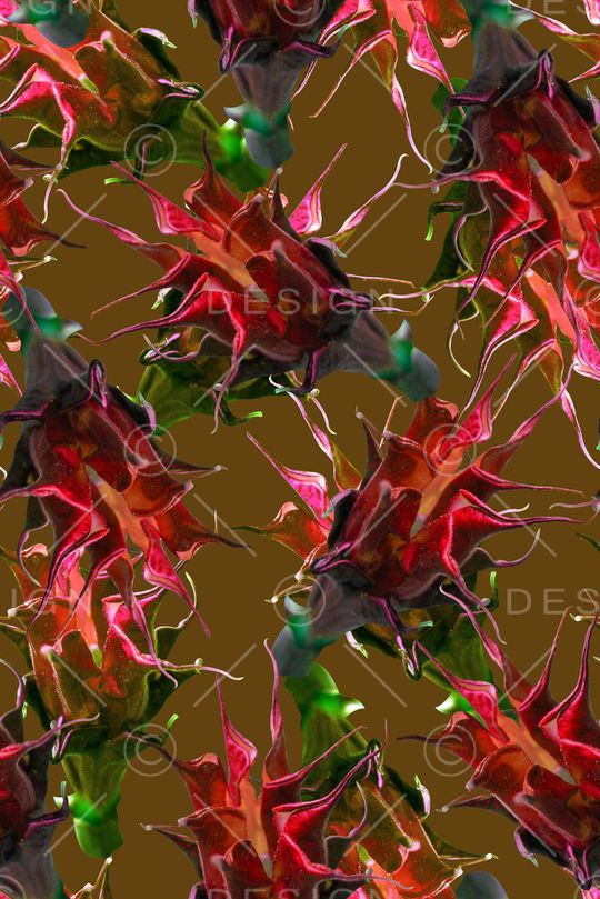 时尚抽象手绘花卉数码印花印花华亿平台图片