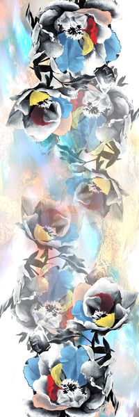 围巾印花华亿平台图片