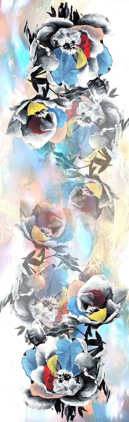 围巾印花华亿平台图片