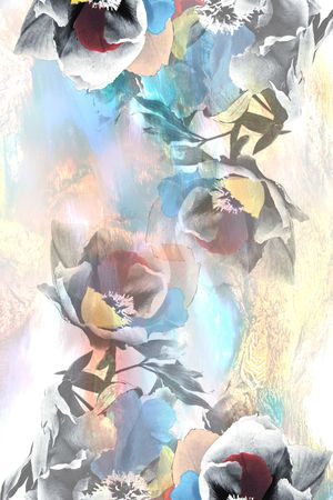 围巾印花华亿平台图片