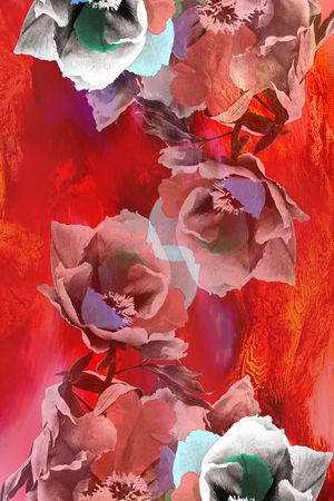 围巾印花华亿平台图片