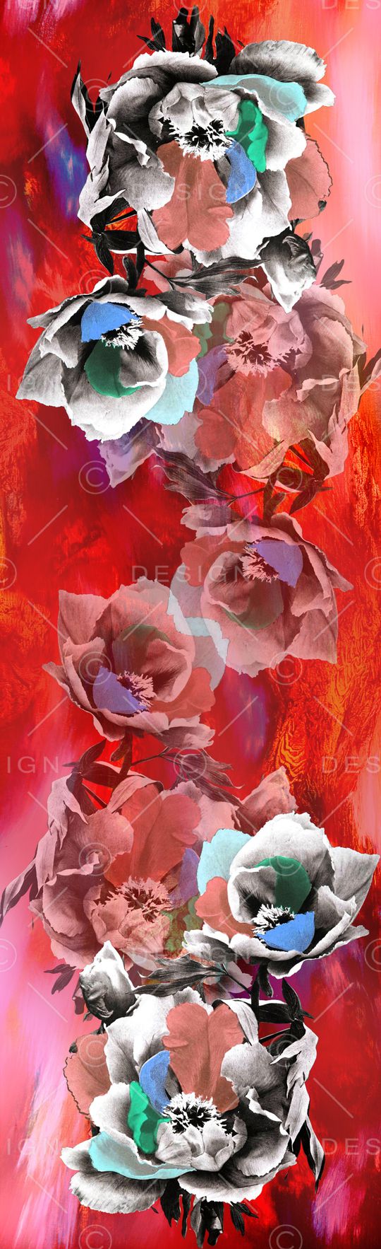 围巾印花华亿平台图片