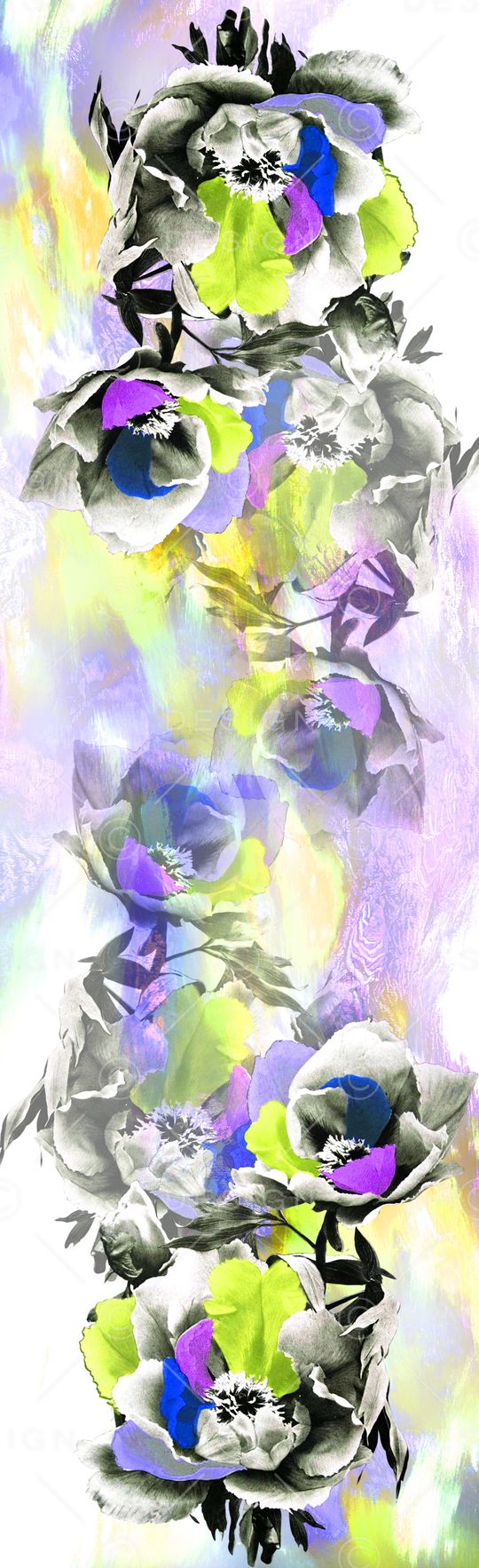 围巾印花华亿平台图片