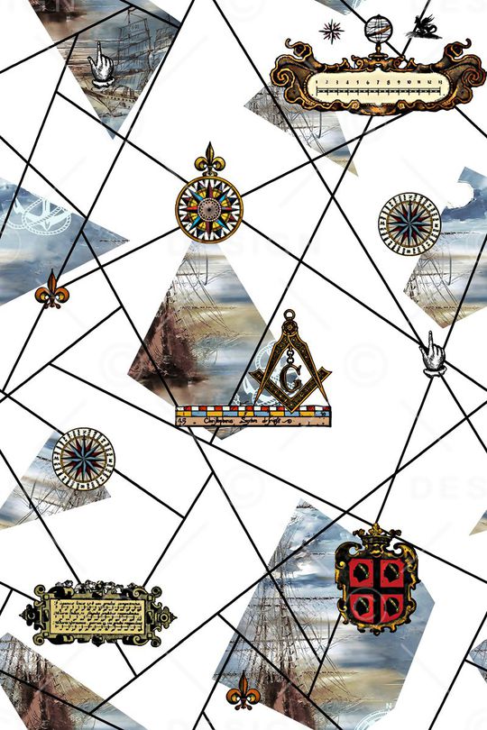 航海风潮印花华亿平台图片