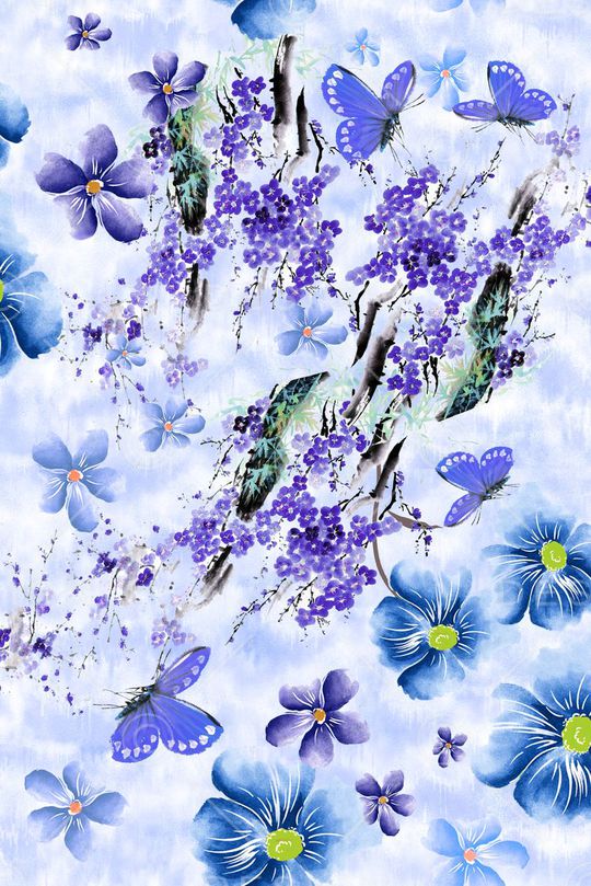 水彩背景印花华亿平台图片